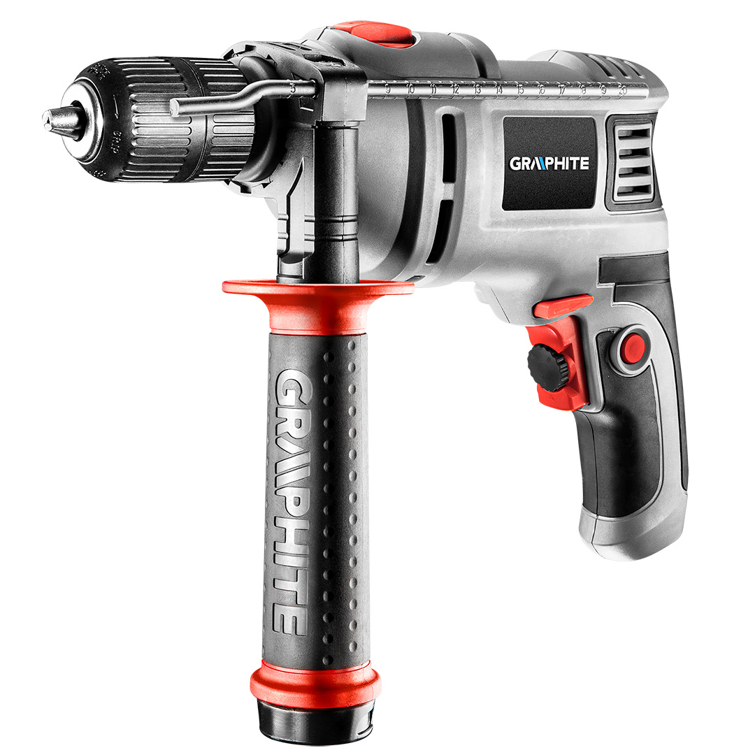 Дриль ударний (самозатискний патрон), 650 ВТ GRAPHITE (58G736)